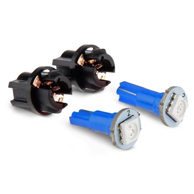  T5 Car Light Bulbs 0.2 W SMD 5050 1 Instrument Light For