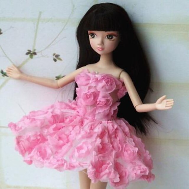  שמלת בובה מסיבה / ערב ל Barbie תחרה אורגנזה שמלה ל הילדה של בובת צעצוע