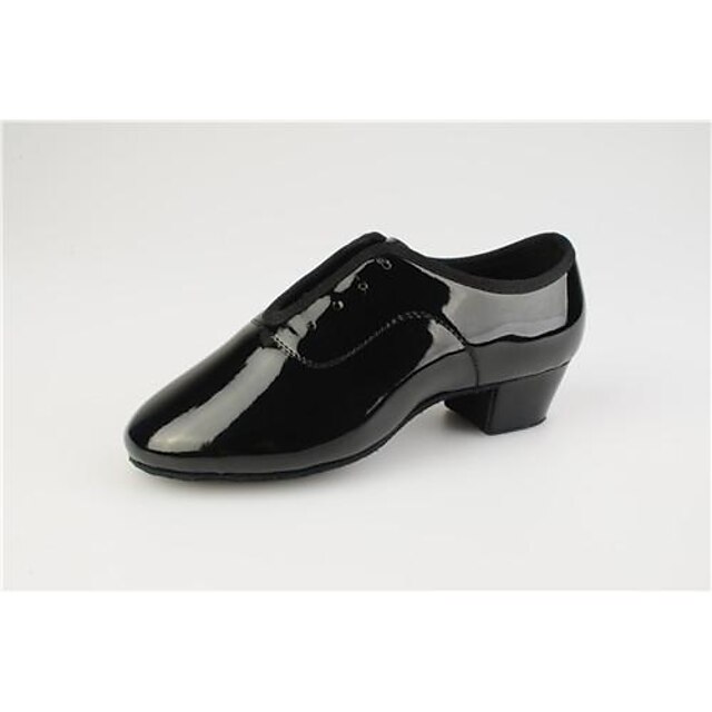  Schuhe für modern Dance Lackleder Schnürsenkel Absätze Schnürsenkel Niedriger Heel Keine Maßfertigung möglich Tanzschuhe Schwarz / Silber / Gold