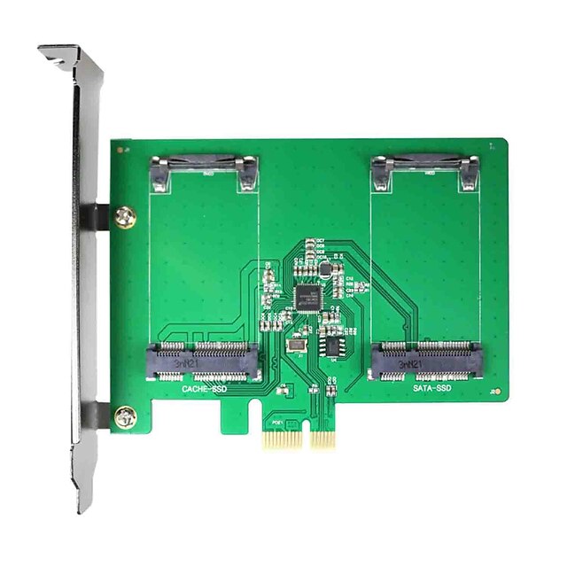  maiwo kcssd2 2 x 1,8 inch mSATA pci-e SSD mSATA naar pci-e-kaart