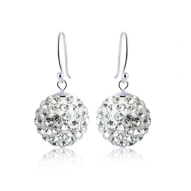  Pure Women's 925 Silver-Plated High Quality Handwork Elegant Earrings