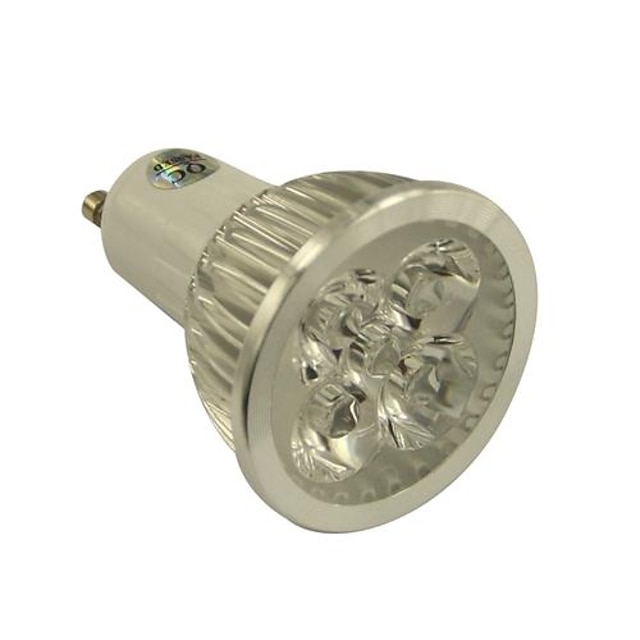  4 W 350-450 lm GU10 LED szpotlámpák 4 LED gyöngyök Nagyteljesítményű LED Meleg fehér / Hideg fehér / Természetes fehér 85-265 V / RoHs