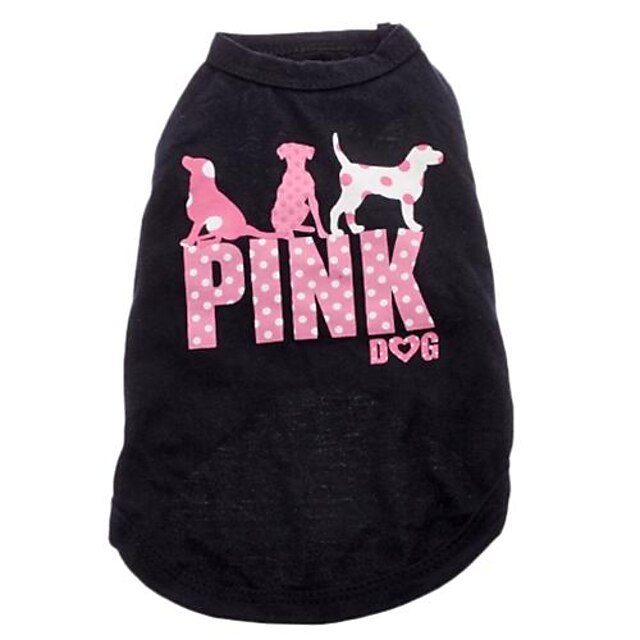  Cat Dog Shirt / T-Shirt Puppy Clothes Cartoon Letter & Number Cosplay Wedding Dog Clothes Puppy Clothes Dog Outfits Black Costume for Girl and Boy Dog Cotton XS S M L