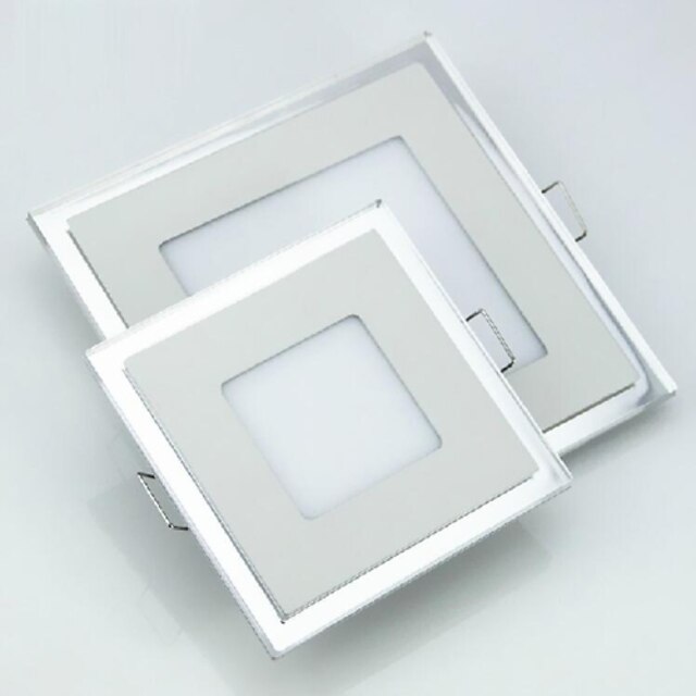  6W ultrathin אור פאנל LED צבע כפול מרובע הוביל אור התקרה