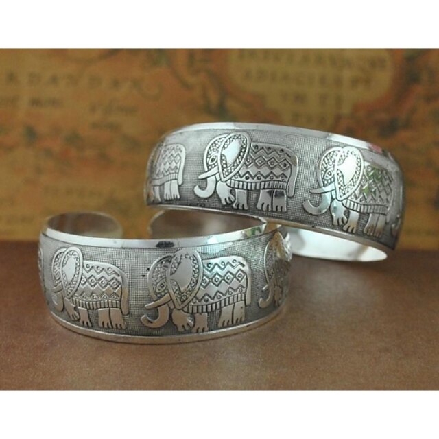  Damen Manschetten-Armbänder - Einzigartiges Design, Modisch Armbänder Silber Für Weihnachts Geschenke / Hochzeit / Party