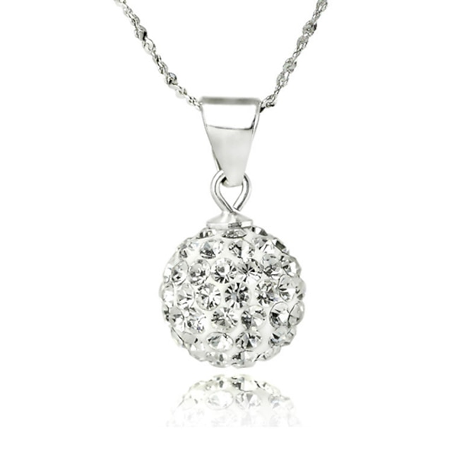  Pure Women's 925 Silver-Plated High Quality Handwork Elegant Pendant Include Necklace