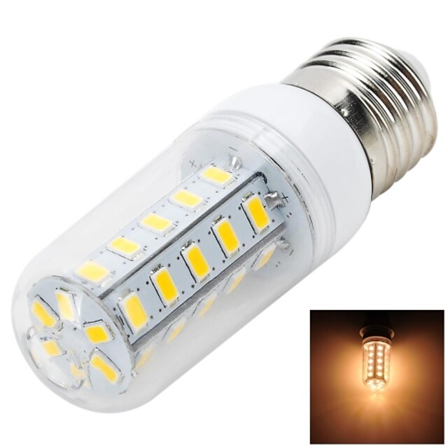  E26/E27 LED лампы типа Корн T 36 светодиоды SMD 5730 Тёплый белый 500-600lm 3000-3500K AC 220-240V 