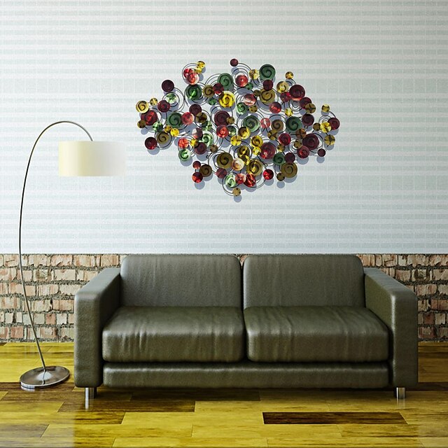  muro decorazione della parete di arte bellabello®metal, stile antico multicolore cirle decorazione della parete in ferro battuto
