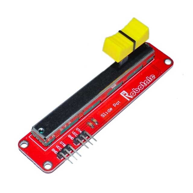 FR4 + Aluminiumlegierung elektronischen Schiebepotentiometer-Modul für Arduino - rot + schwarz + gelb