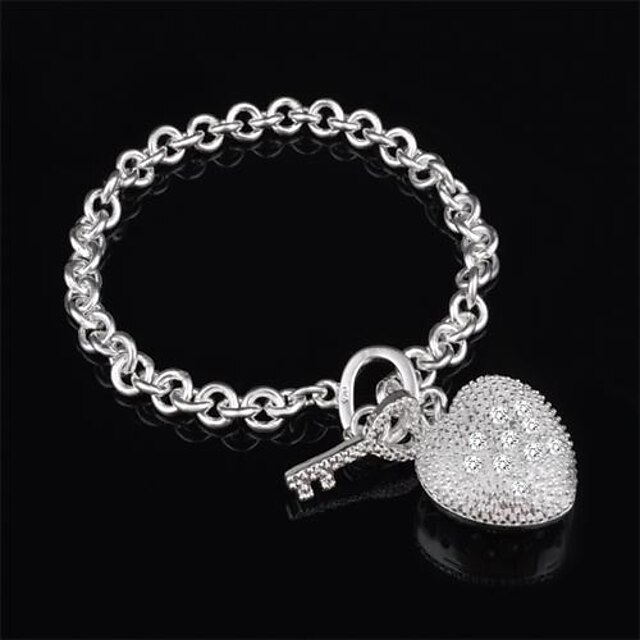  Ou Weixi incrustés de pierres rétro accessoires cardiaques bracelet