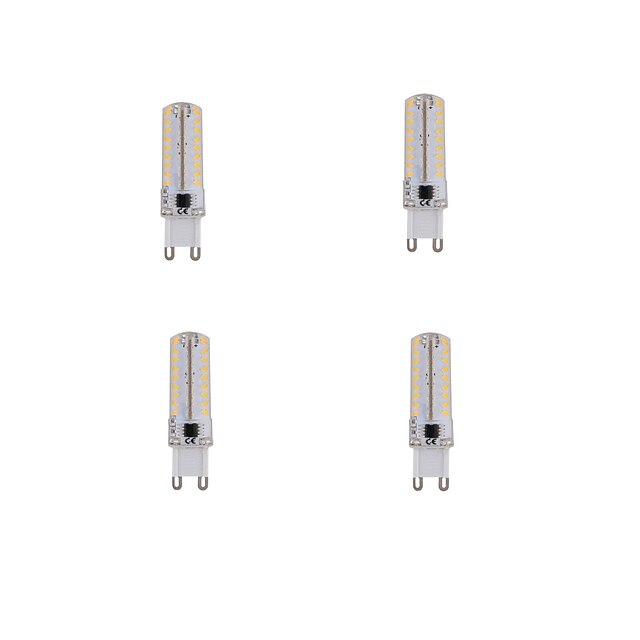  4pcs 5 W Ampoules Maïs LED 480 lm G9 70 Perles LED SMD 3014 Intensité Réglable Blanc Chaud 220-240 V / 4 pièces