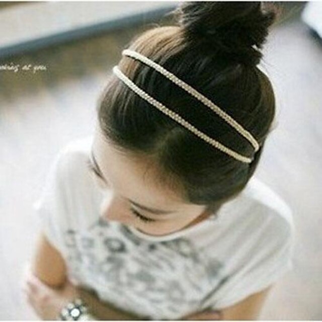  Women's Headbands For Wedding Party Casual Daily Fabric Plastic Golden Black