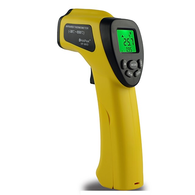  30-450 ℃ lcd digital håndholdt ir måling infrarødt termometer temperatur udstyr hp-980d