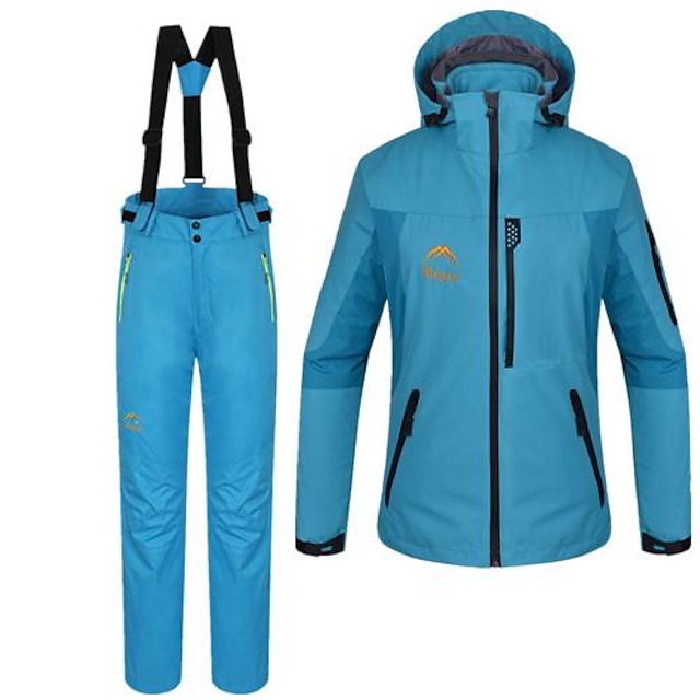  Pentru femei Jachete 3-în-1 În aer liber Iarnă Impermeabil, Keep Warm Jachete Iarnă / Set de Îmbrăcăminte
