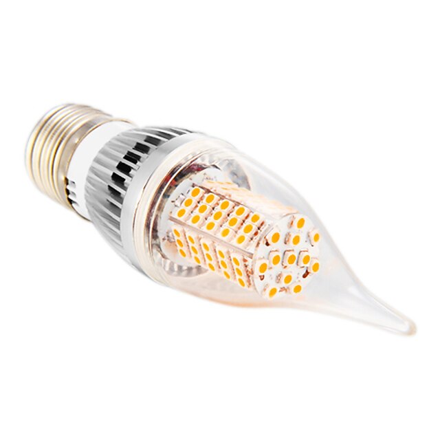  5W E14 / E26/E27 LED лампы в форме свечи CA35 102 SMD 2835 350 lm Тёплый белый / Холодный белый AC 110-130 V
