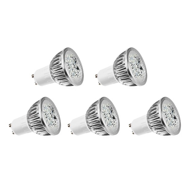  5pcs LED žárovky s vláknem 360 lm GU10 4 LED korálky High Power LED Teplá bílá 220-240 V / 5 ks