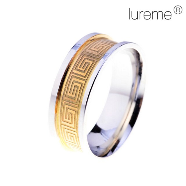  Men's Geometric Band Ring - Stainless Steel Fashion 9 / 8½ / 9½ For Daily