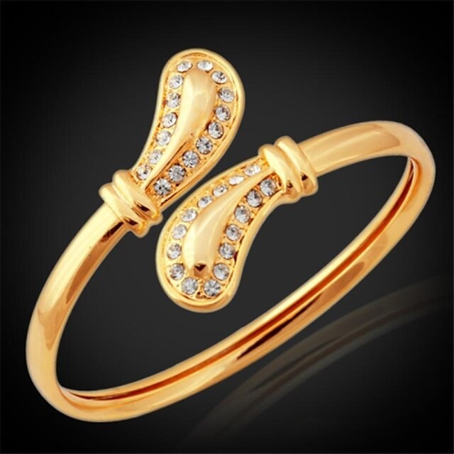  Dames Verguld Cuff armbanden Armband - leuke Style Modieus Armbanden Voor Bruiloft Feest Speciale gelegenheden  Verjaardag Lahja