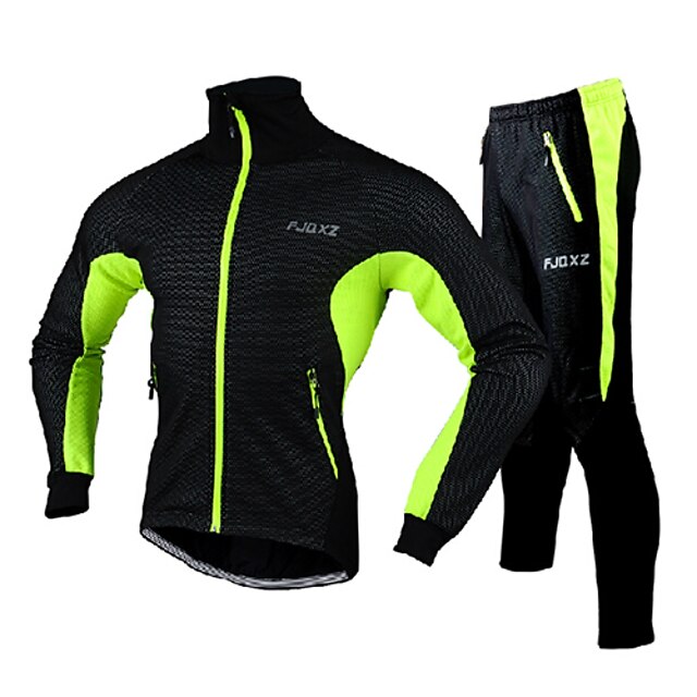  FJQXZ Bike/Cycling Jacket / Tights / Clothing Sets/Suits Men's Long SleeveBreathable / Rain-Proof / Wearable / Windproof / Thermal / Warm
