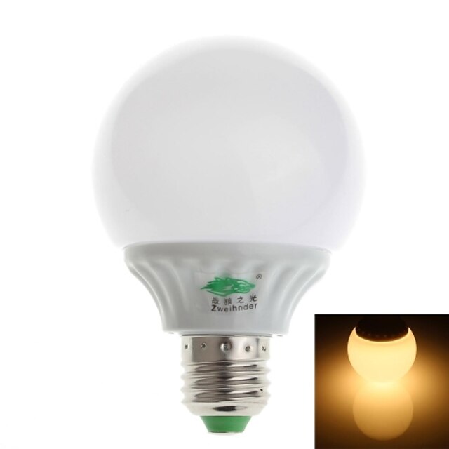 6W E26/E27 Ampoules Globe LED G60 18 SMD 2835 480-500 lm Blanc Chaud Décorative AC 100-240 V