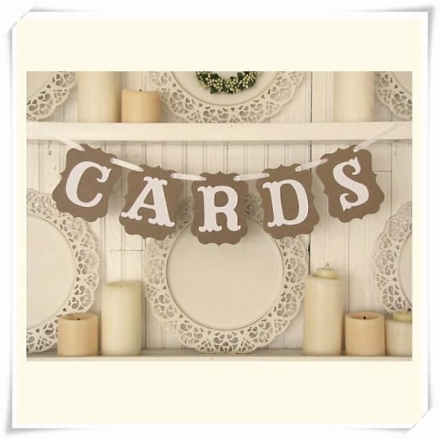  Birthday / Bridal Shower / Baby Shower Hard Card Paper Wedding Decorations Classic Theme Spring / Summer / Fall