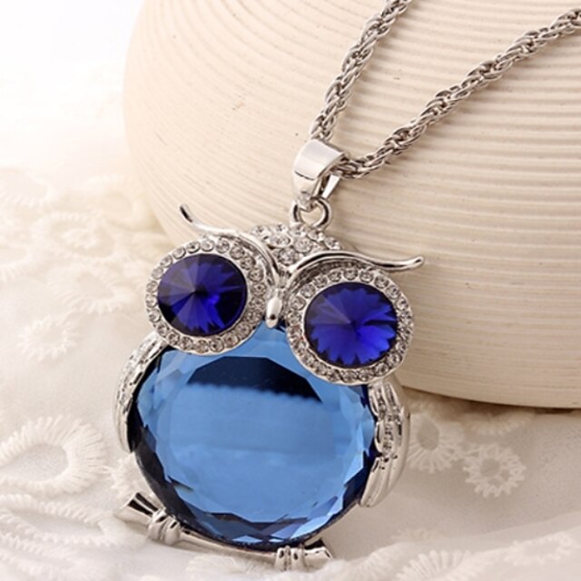  The owl Crystal Necklace