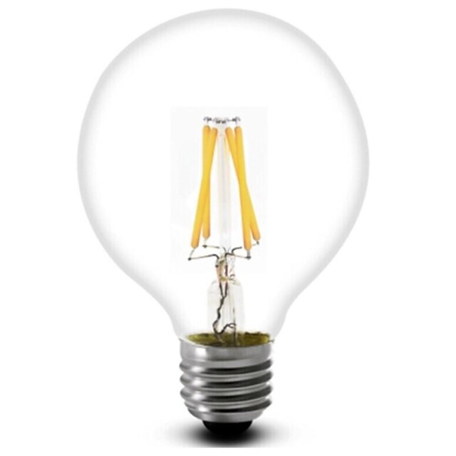  ON E26/E27 3.5 W 4 COB 380 LM Warm White G80 Decorative LED Filament Bulbs AC 220-240 V