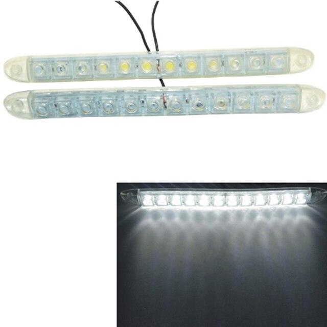  Bombillas 6W SMD LED 12 Luz de Circulación Diurna Para