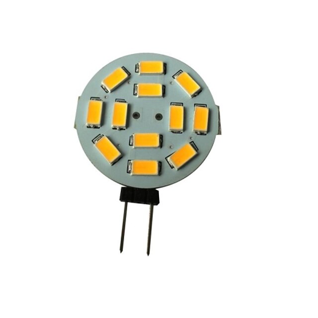  1.5 W Faretti LED 3000-3200 lm G4 12 Perline LED SMD 5630 Bianco caldo 12 V