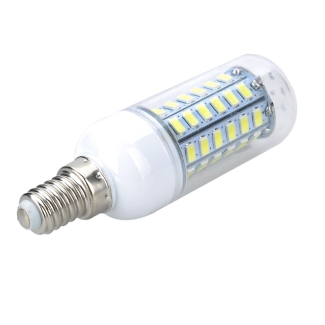  5 W LED kukorica izzók 500-600 lm E14 T 56 LED gyöngyök SMD 5730 Meleg fehér Hideg fehér 220-240 V / 1 db. / RoHs