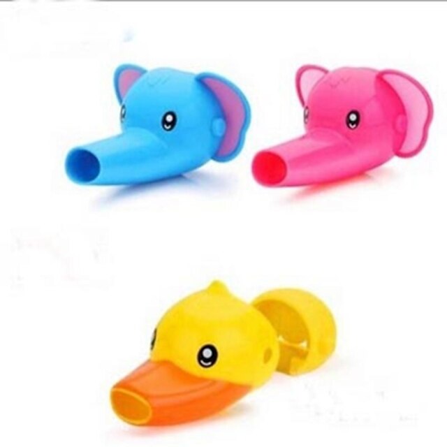  Cartoon Faucet Extender For Helps Toddler Kids Hand Washing in Bathroom Random Color