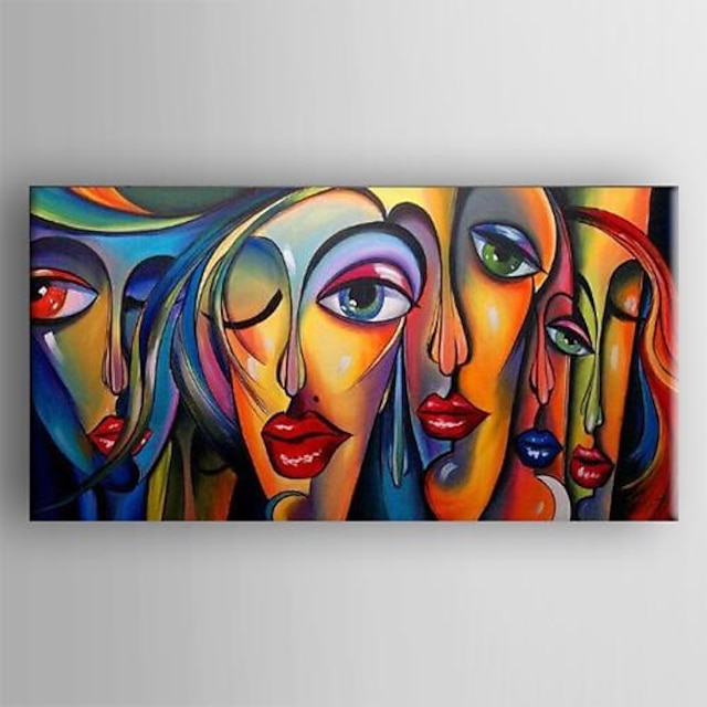  Oil Painting Hand Painted - Abstract Classic Traditional Stretched Canvas