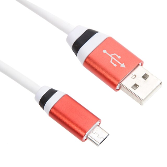  Micro USB 2.0 / USB 2.0 כבל 1m-1.99m / 3ft-6ft נורמלי PVC מתאם כבל USB עבור