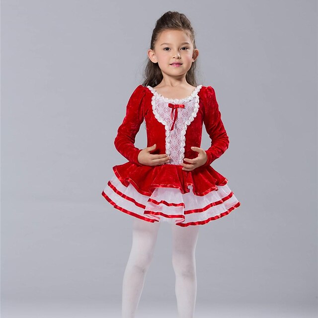  Kids' Dancewear / Ballet Dresses&Skirts / Tutus / Tops Spandex / Chiffon / Tulle Long Sleeve / Performance