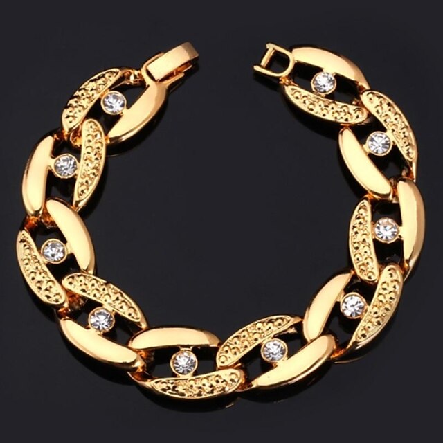 instyle millésime bacelet trapu bracelet en or 18 carats bijoux en platine plaqué pour les femmes des hommes de haute qualité