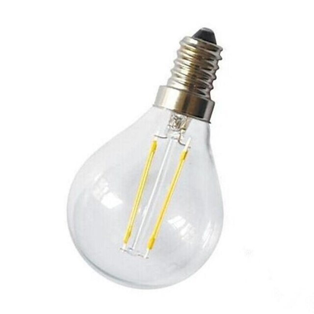  1 buc Bec Filet LED 220 lm E14 G45 2 LED-uri de margele COB Decorativ Alb Cald 220-240 V / # / CE / RoHs