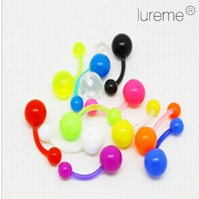  Lureme® Colorful Acrylic Navel/Ear Piercing