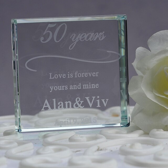  Cake Topper Holiday Classic Theme Wedding Material Crystal Wedding Party Anniversary Party / Evening with Gift Box