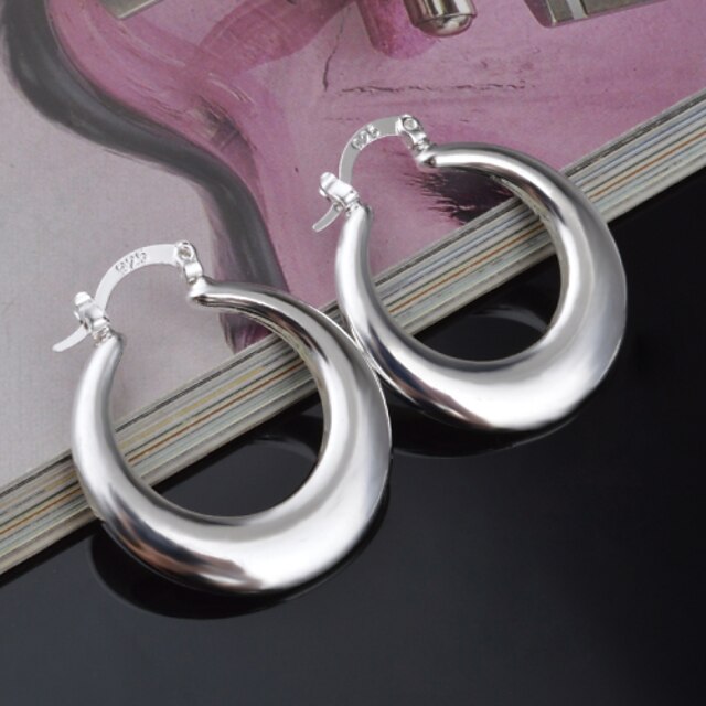  Stud Earrings Jewelry Women Silver 2pcs Silver