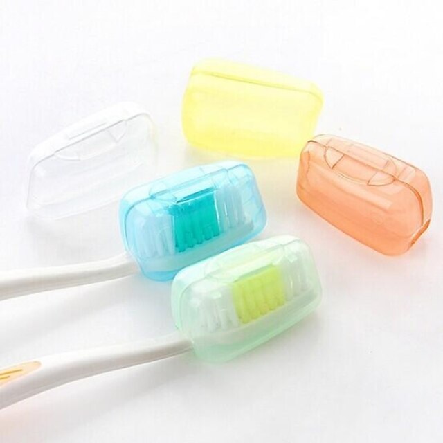  Travel Toothbrush Container / Protector Waterproof / Portable / Toiletries Food Grade Material 3.8*2.2*2 cm
