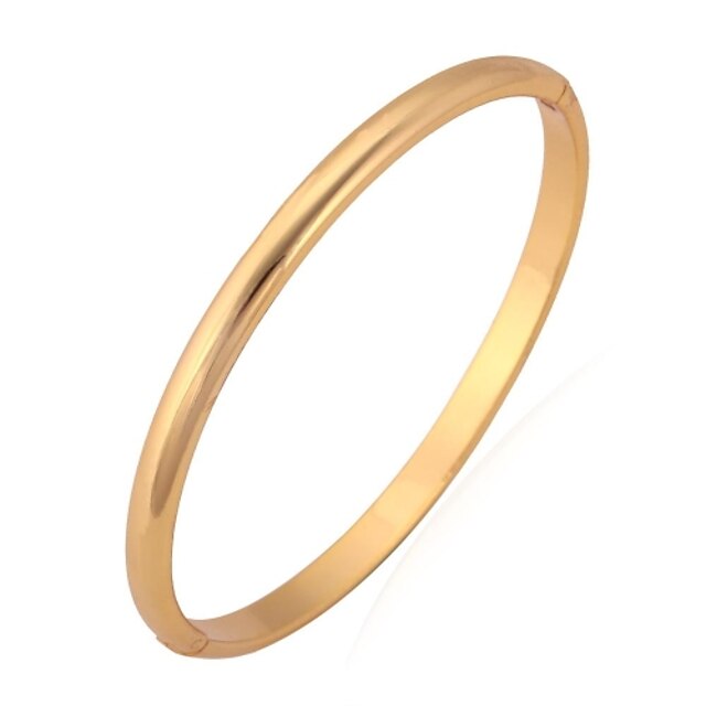  Dames Bangles Armband Dames Standaard Eenvoudige Stijl Platina Verguld Armband sieraden Gouden / Zilver Voor Bruiloft Feest Verjaardag Lahja Dagelijks Causaal