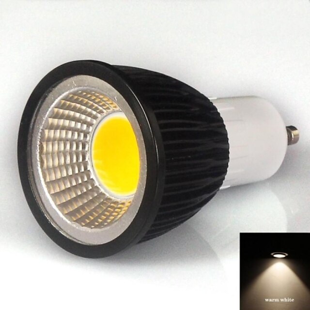  GU10 Spot LED MR16 1 COB 500-550 lm Blanc Chaud AC 85-265 V
