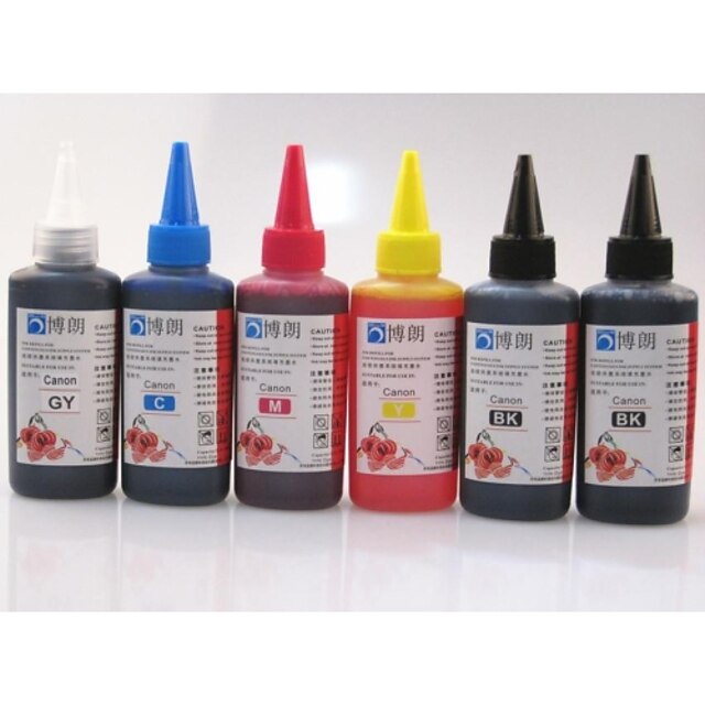  Bloom® dye inkt geschikt voor canon ciss refill cartridge 100ml (6branch 1 perceel)
