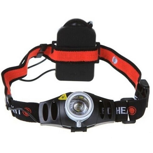  LS055 Headlamps Bike Light 150/350/200 lm LED Cree® XR-E Q5 1 Emitters 2 3 Mode with Battery Waterproof Zoomable Adjustable Focus Camping / Hiking / Caving Everyday Use Diving / Boating