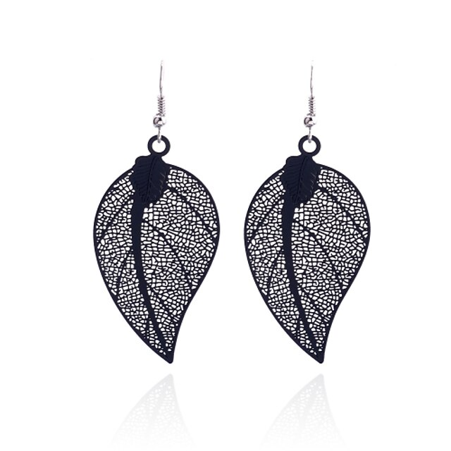  Women's Drop Earrings Vintage Style Leaf Ladies Earrings Jewelry Black For Party Daily Casual
