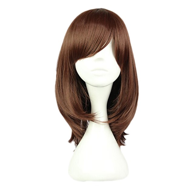  Cosplay Cosplay Cosplay Wigs Women's 16 inch Heat Resistant Fiber Brown Anime