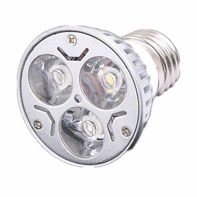  ZDM® 1pc 3 W 330 lm E26 / E27 תאורת ספוט לד 3 LED חרוזים לד בכוח גבוה Spottivalo לבן חם / לבן קר 220-240 V / RoHs