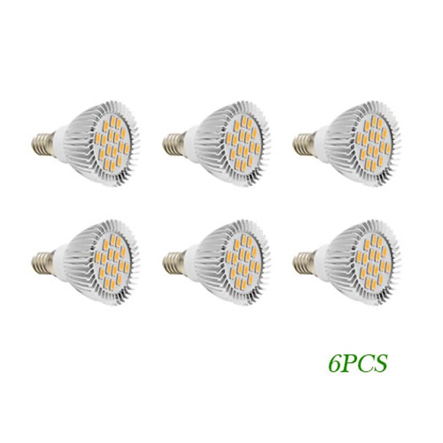  280 lm E14 GU10 Lâmpadas de Foco de LED 16 leds SMD 5730 Branco Quente Branco Frio AC 110-130V AC 220-240V