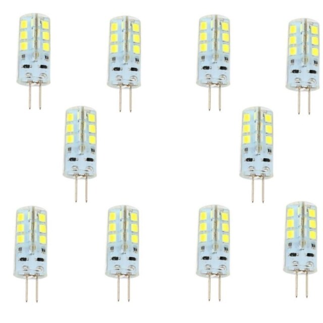  2.5 W LED Bi-pin Lights 200-250 lm G4 24 LED Beads SMD 2835 Warm White Cold White 12 V / 10 pcs / RoHS
