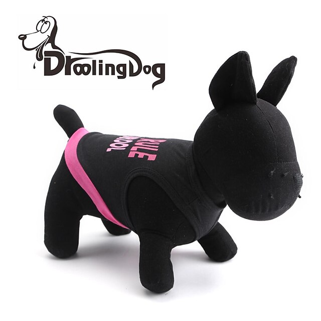  Cat Dog Shirt / T-Shirt Puppy Clothes Letter & Number Dog Clothes Puppy Clothes Dog Outfits Black Costume for Girl and Boy Dog Cotton XS S M L